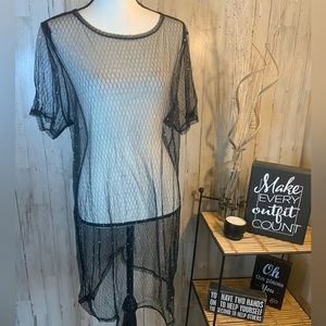 Fashion Nova sheer oversized s Hirt/dress with sparkles. Size 1X
